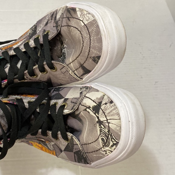 Van Off the Wall Abstract Sk8HI Multi Colour Unisex Sneakers Size 8.5 - Picture 7 of 11